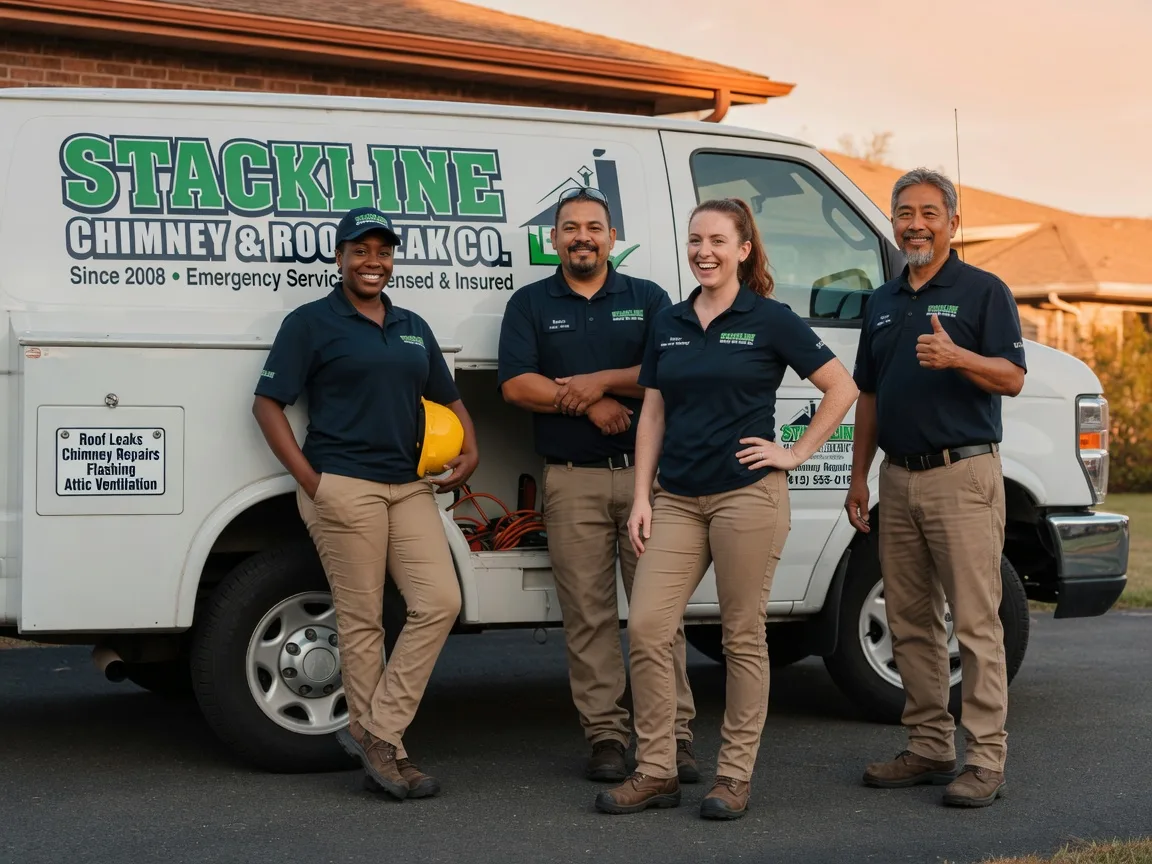 Chimney flashing repair company in Lenapah, OK
